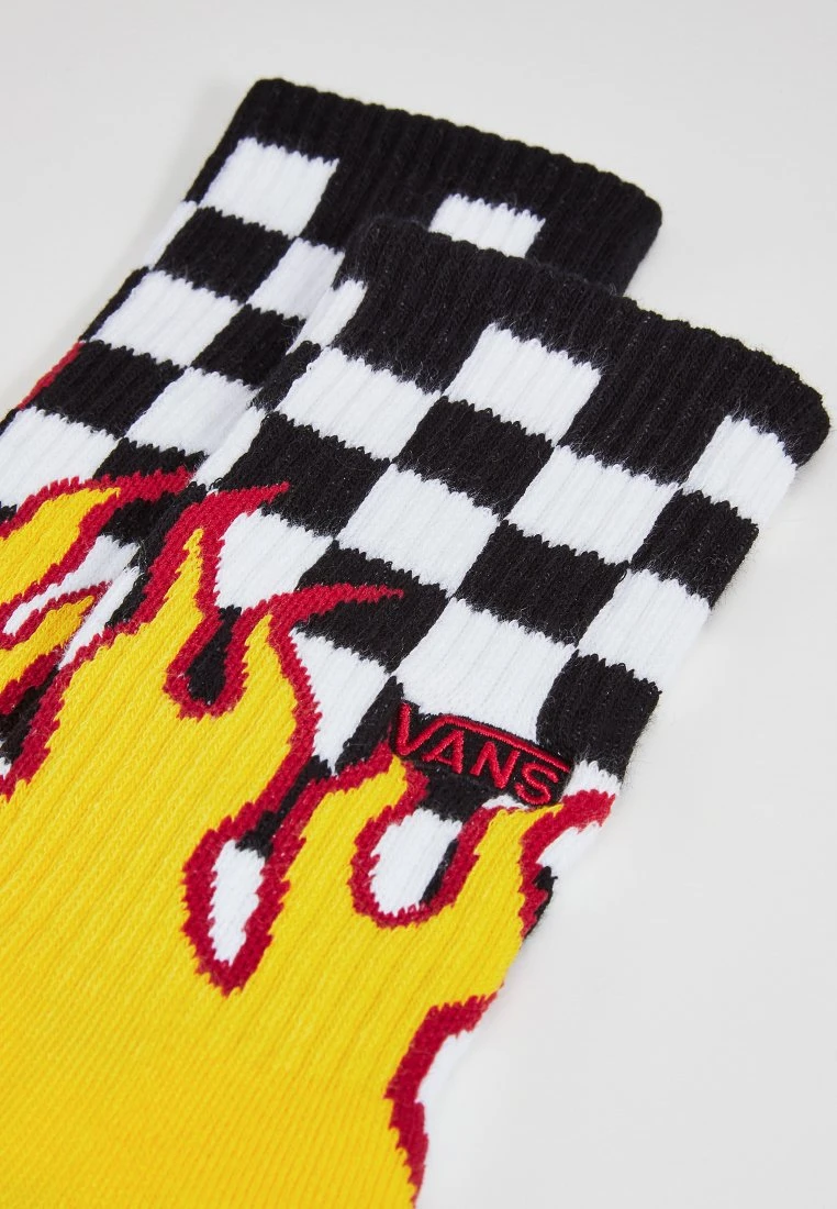 Vans Mn Flame Check Crew (6.5-9, 1Pk) - Calcetines - Black-White Check-Flame 5 Vans Mn Flame Check Crew (6.5-9, 1Pk) - Calcetines - Black-White Check-Flame - Imagen 3