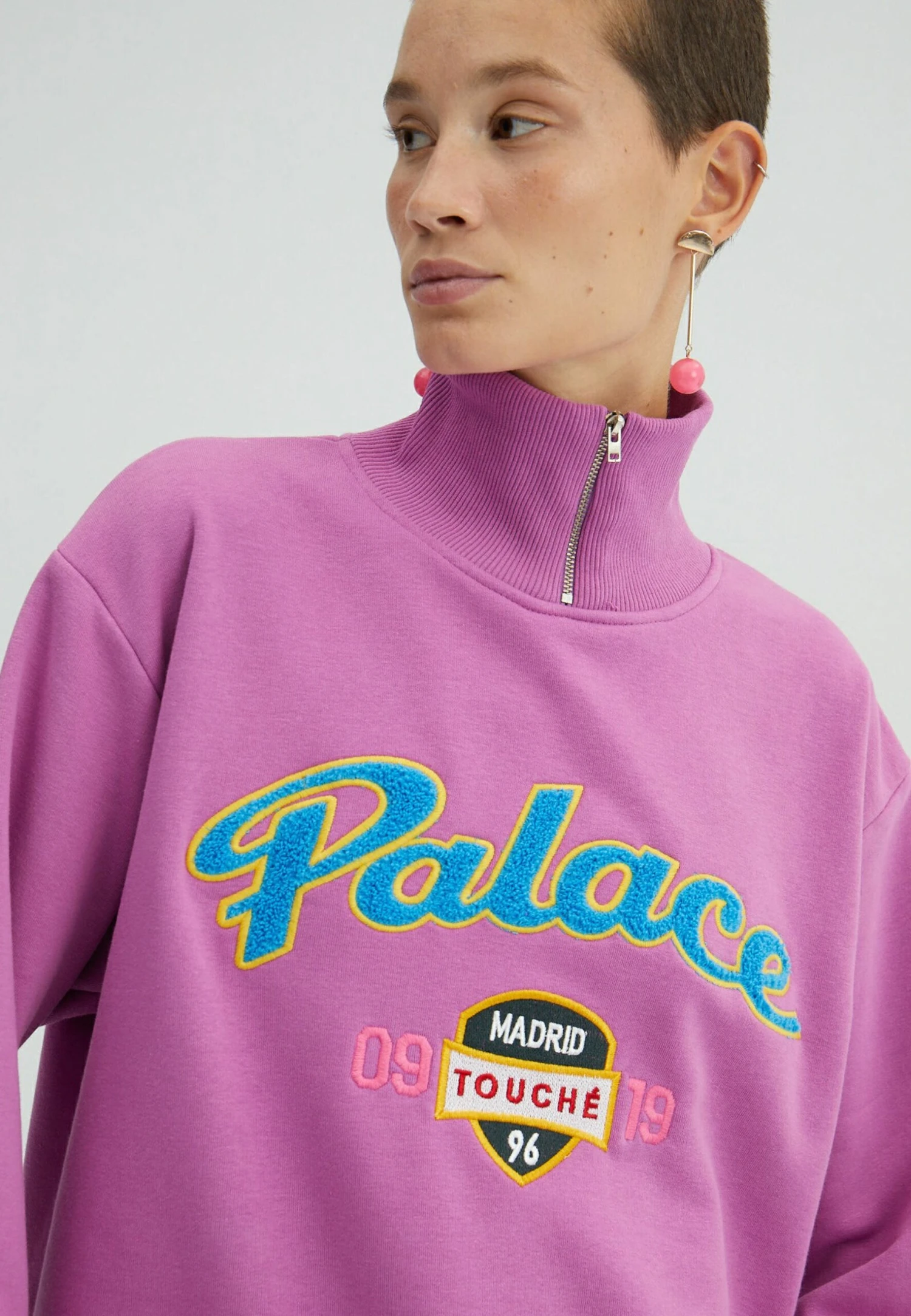 Oversize With Neckband - Sudadera - Lilac 5 Oversize With Neckband - Sudadera - Lilac - Imagen 3