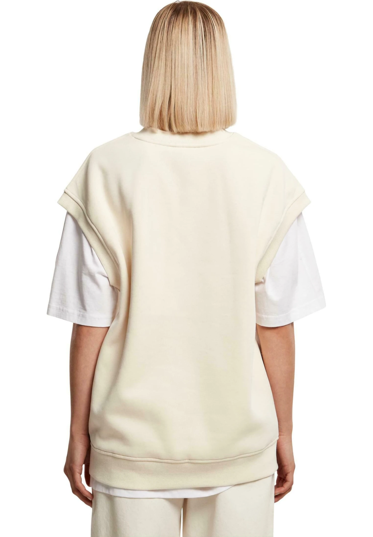 URBAN CLASSICS Ladies Oversized Sweat Slipover - Jersey De Punto - Whitesand 5 URBAN CLASSICS Ladies Oversized Sweat Slipover - Jersey De Punto - Whitesand - Imagen 3