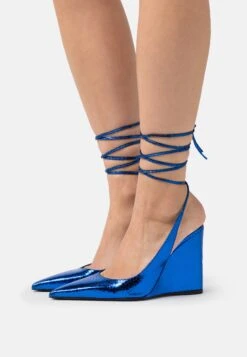 BY FAR Vaughn Flagstone - Zapatos De Salón Con Cordones - Blue