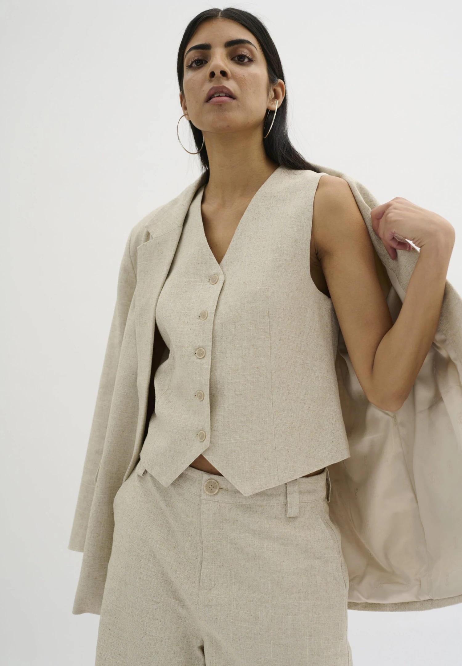 Lavitamw - Shorts - Oatmeal 5 Lavitamw - Shorts - Oatmeal - Imagen 3