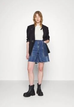 Relaxed Fit Reworked - Shorts Vaqueros - Dark Blue 14 Relaxed Fit Reworked - Shorts Vaqueros - Dark Blue -Tienda De Moda Femenina 69488aa48d5f42c29b3d1ad4ef6f46a9