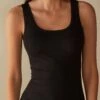 Intimissimi Träger-Shirt Mit Breiten Trägern Aus Naturbaumwolle - Camiseta Interior - Nero -Tienda De Moda Femenina 6ca9ad1180cf4ee788a43be30c2c623d