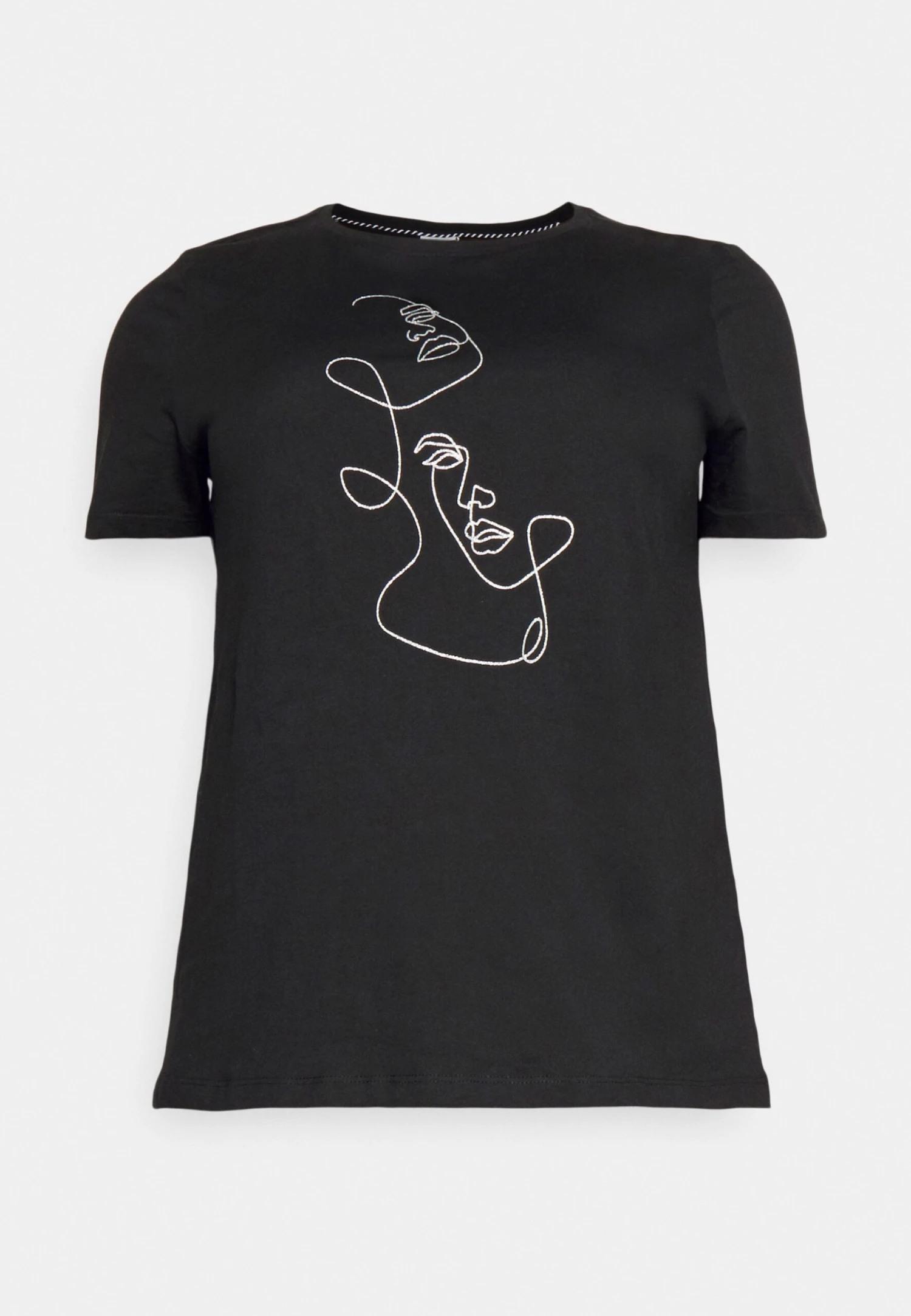 ONLY CARMAKOMA Carsalli Tee - Camiseta Estampada - Black 6 ONLY CARMAKOMA Carsalli Tee - Camiseta Estampada - Black - Imagen 4