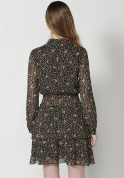 Koroshi Long Sleeve - Vestido Camisero - Black -Tienda De Moda Femenina 76253484801a4a1db975d4f2f3d10c07