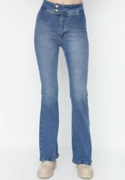 Trendyol Vaqueros Bootcut - Blue
