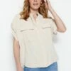 Trendyol Gewoontjes - Camisa - Beige 1 Trendyol Gewoontjes - Camisa - Beige -Tienda De Moda Femenina 7e698cf4fc17489aa2ea1d09af655eab