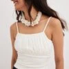 NA-KD Enges Singlet - Top - Offwhite -Tienda De Moda Femenina 7ecb2e7e5da9477aac8fec3130be6e9b
