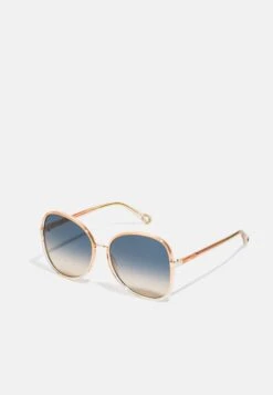 Chloé Franky Oversized Round Acetate Sunglasses - Gafas De Sol - Orange/Multicolor