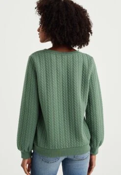 WE FASHION Met Structuur - Sudadera - Green