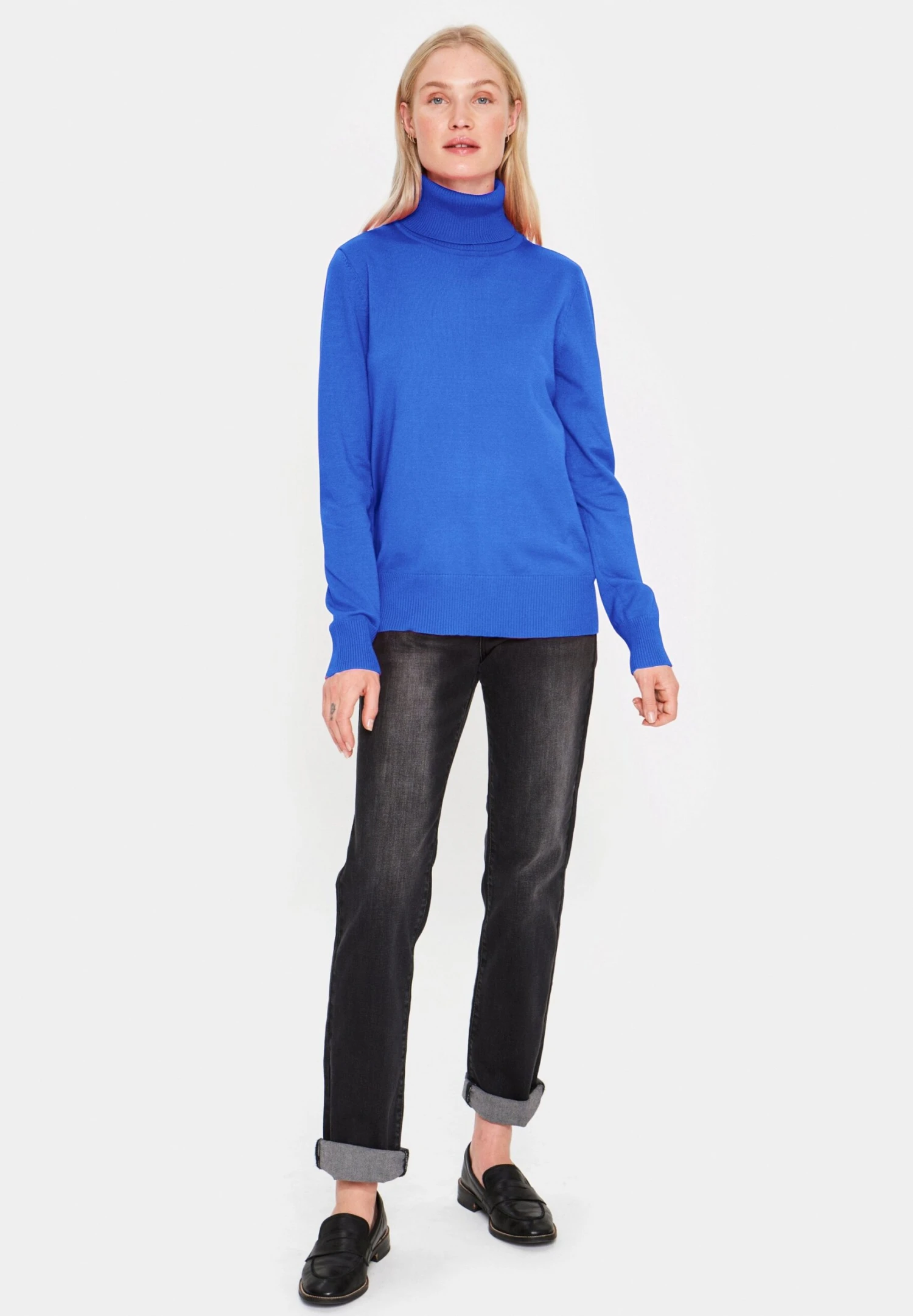 Saint Tropez Milasz Rollneck - Jersey De Punto - Surf Blue 4 Saint Tropez Milasz Rollneck - Jersey De Punto - Surf Blue - Imagen 2