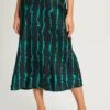 Cove - Falda Acampanada - Emerald Tie Dye Stripe 1 Cove - Falda Acampanada - Emerald Tie Dye Stripe -Tienda De Moda Femenina 860657c7e8b5403ab11e5a101070e829