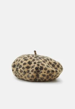 NEVER FULLY DRESSED Leopard Beret - Sombrero - Brown