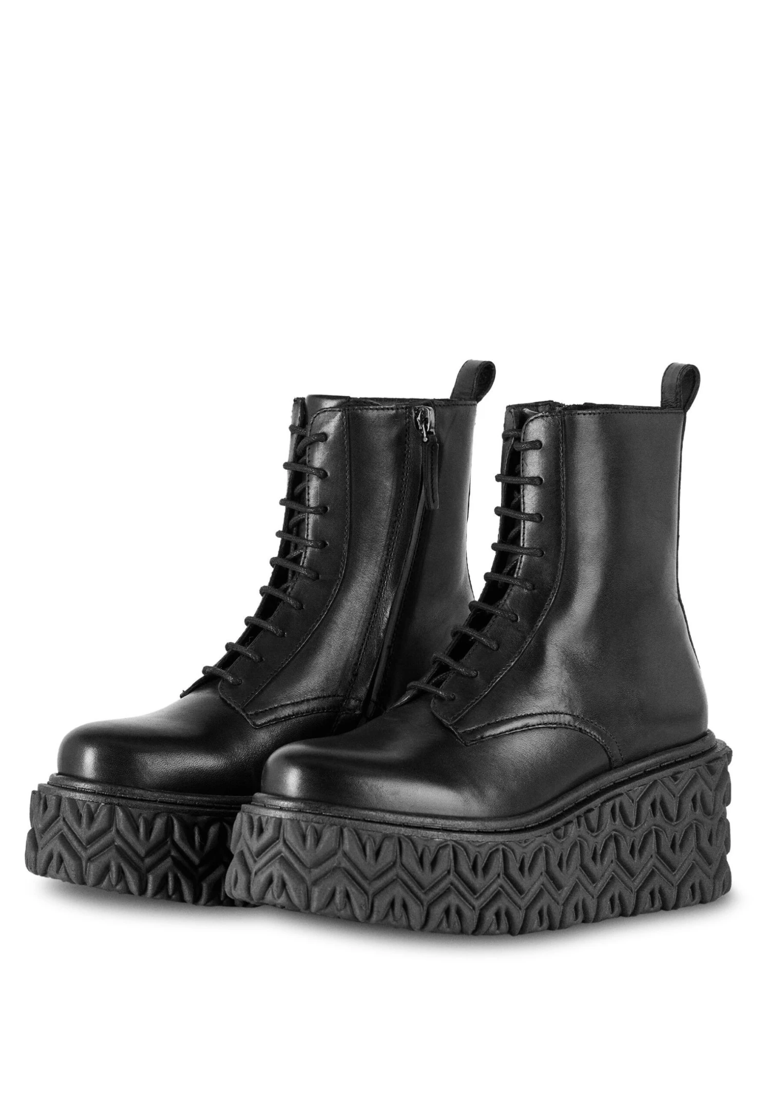 Patrizia Pepe Botas Con Cordones - Nero 4 Patrizia Pepe Botas Con Cordones - Nero - Imagen 2