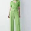 Ipekyol Palazzo Cutout Wide Leg Fit - Pantalones - Green -Tienda De Moda Femenina 875c5fa158f84b678195ed05ced63d87