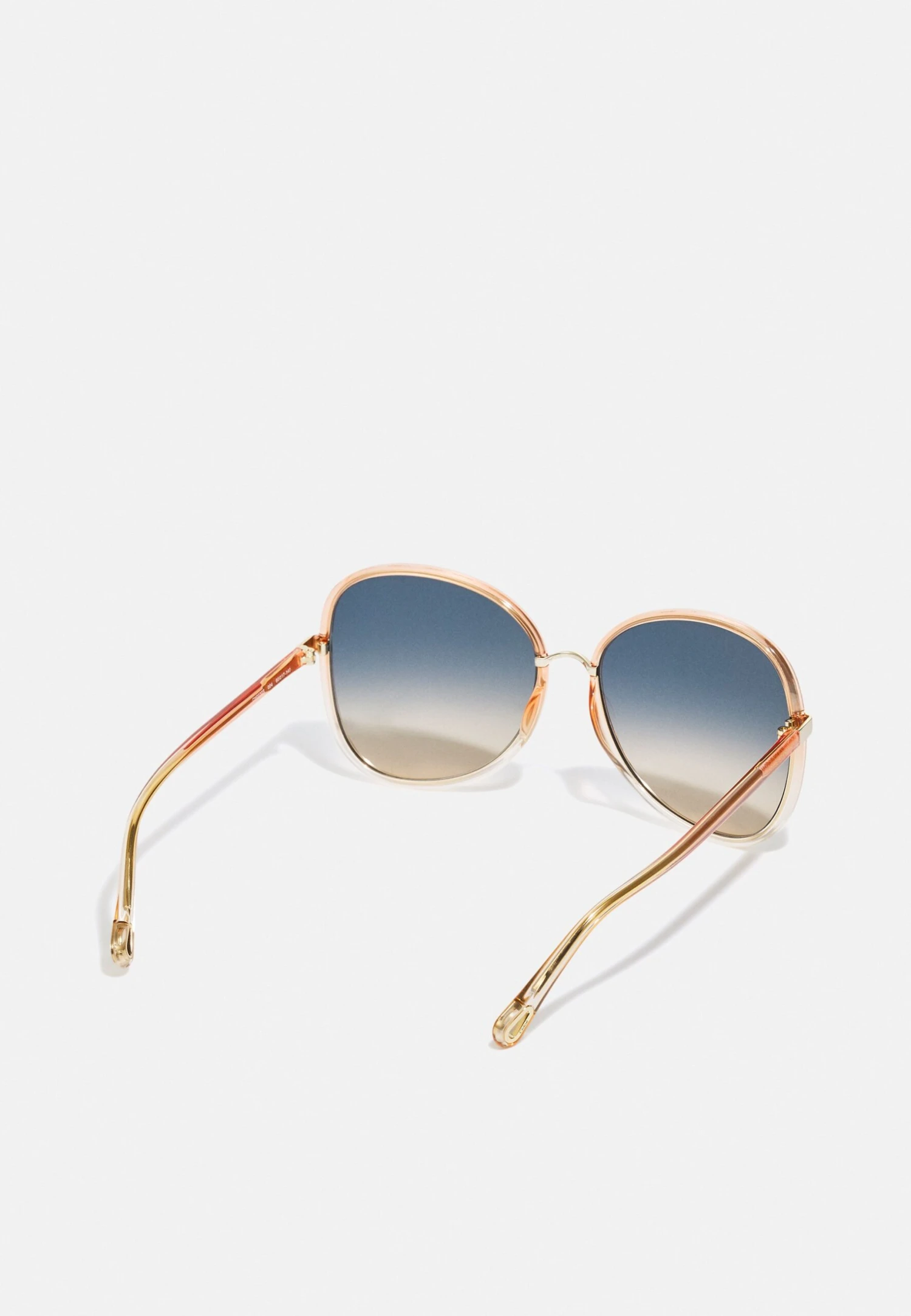 Chloé Franky Oversized Round Acetate Sunglasses - Gafas De Sol - Orange/Multicolor 4 Chloé Franky Oversized Round Acetate Sunglasses - Gafas De Sol - Orange/Multicolor - Imagen 2