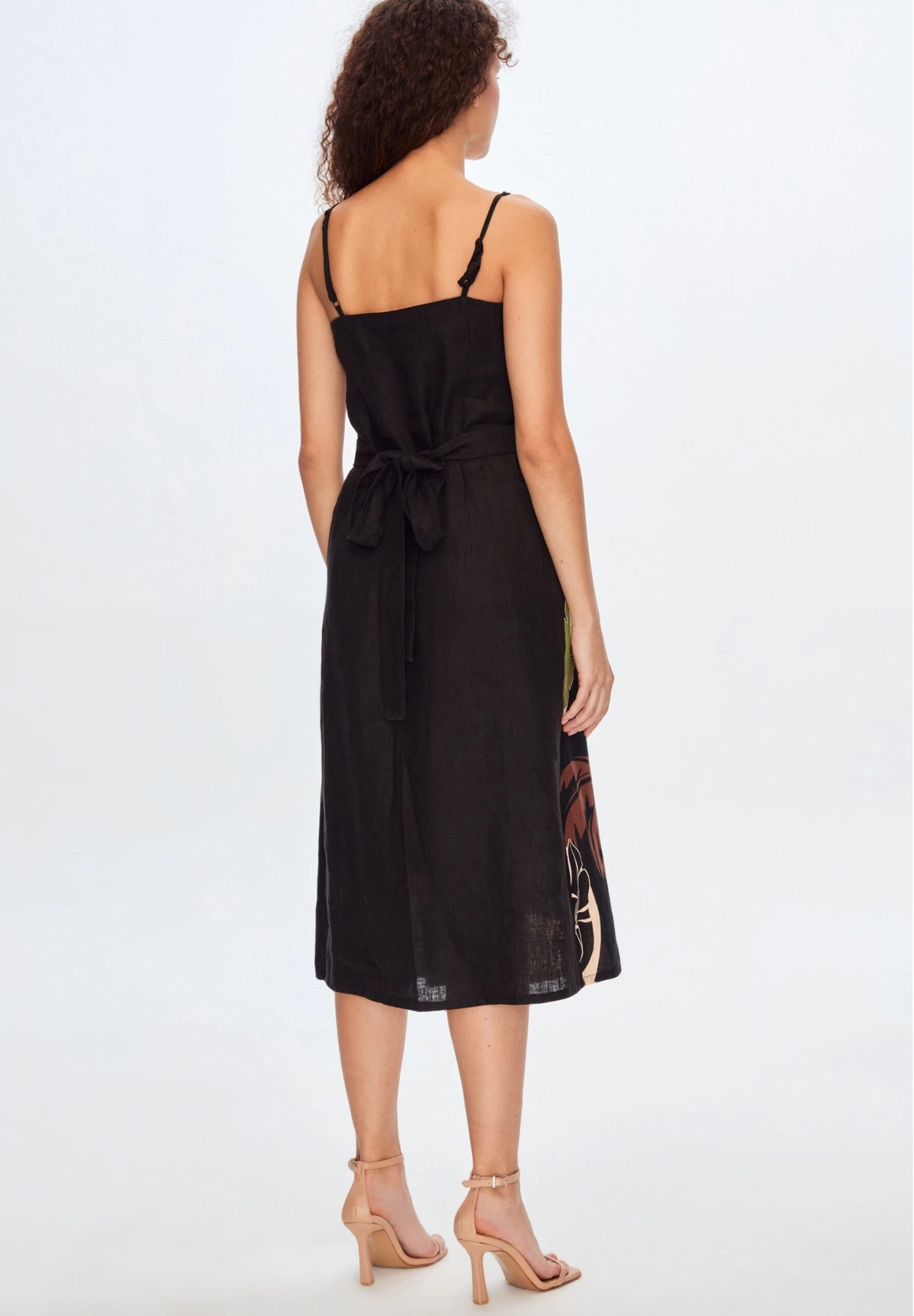 Patterned - Vestido Camisero - Printed Green 5 Patterned - Vestido Camisero - Printed Green - Imagen 3