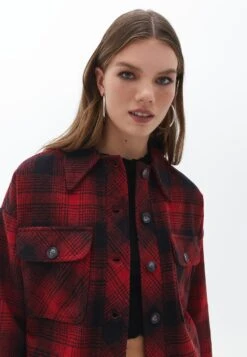 Plaid- Chaqueta Fina - Red Check 10 Plaid- Chaqueta Fina - Red Check -Tienda De Moda Femenina 90cb6bd626fe46e4a7df6b8d3a27ec95