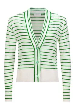 Rich&royal Mit Streifen - Chaqueta De Punto - Spring Bouquet Green -Tienda De Moda Femenina 92fc318266fc48c892b58cbcb54b510b