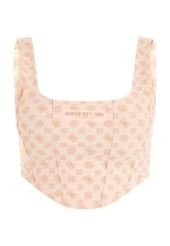 Guess Mit 4G-Logo Und Peony-Logo - Top - Mehrfarbe/Rose