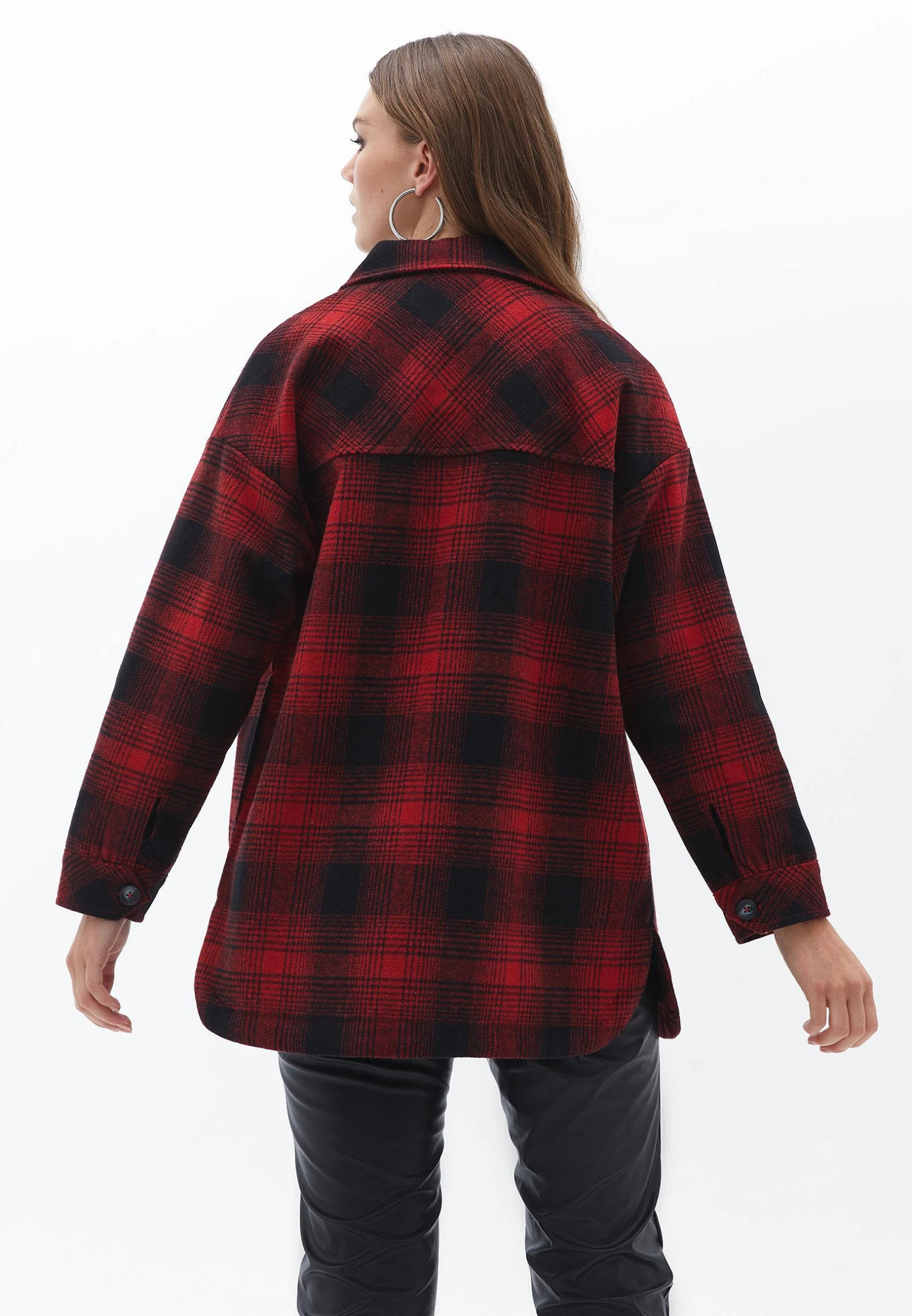 Plaid- Chaqueta Fina - Red Check 5 Plaid- Chaqueta Fina - Red Check - Imagen 3