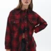 Plaid- Chaqueta Fina - Red Check -Tienda De Moda Femenina 976c6a39654f4efc87c2061f43ff0a7f