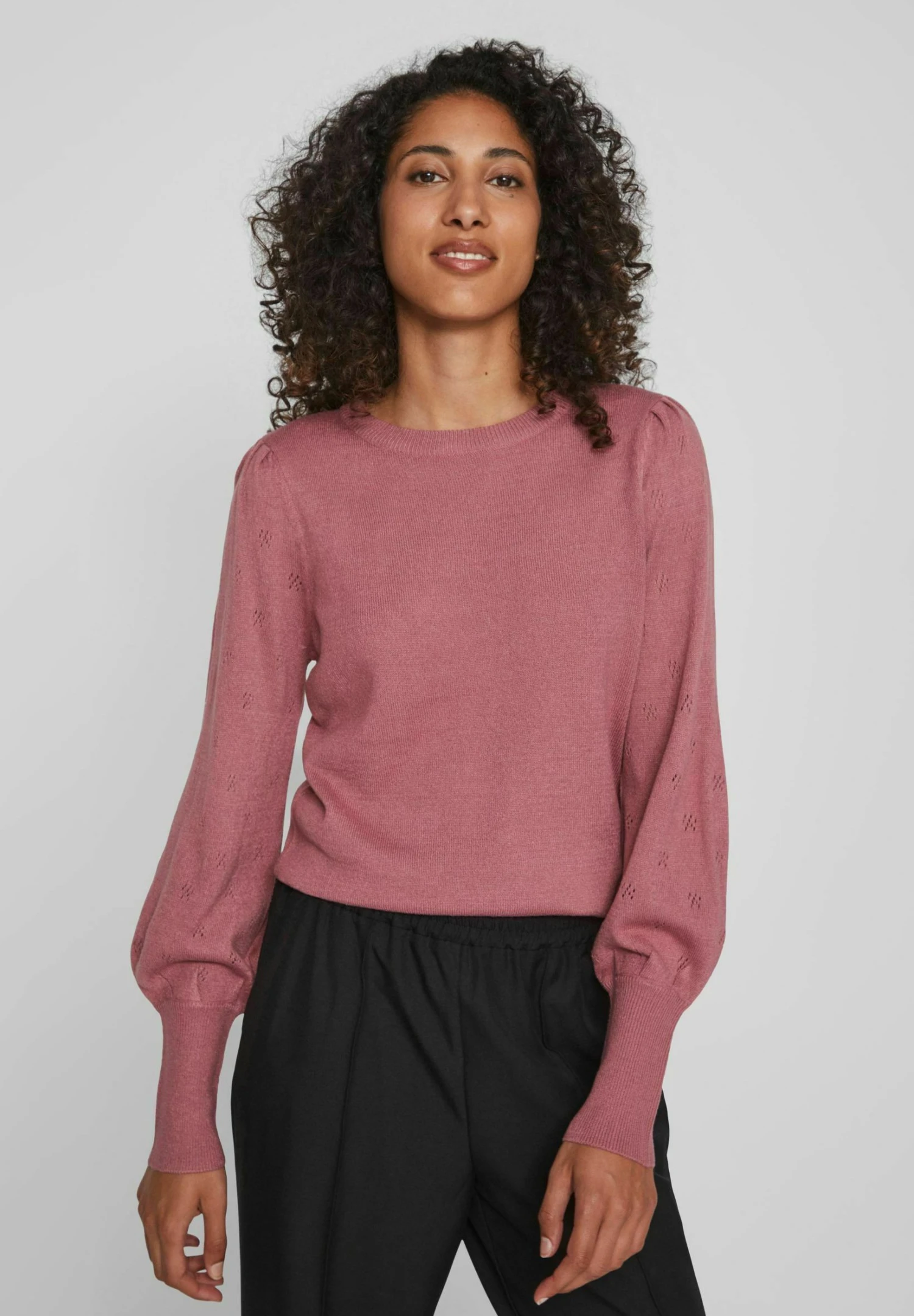 Vila Viava L S O-Neck Ka - Jersey De Punto - Mesa Rose 7 Vila Viava L S O-Neck Ka - Jersey De Punto - Mesa Rose - Imagen 5