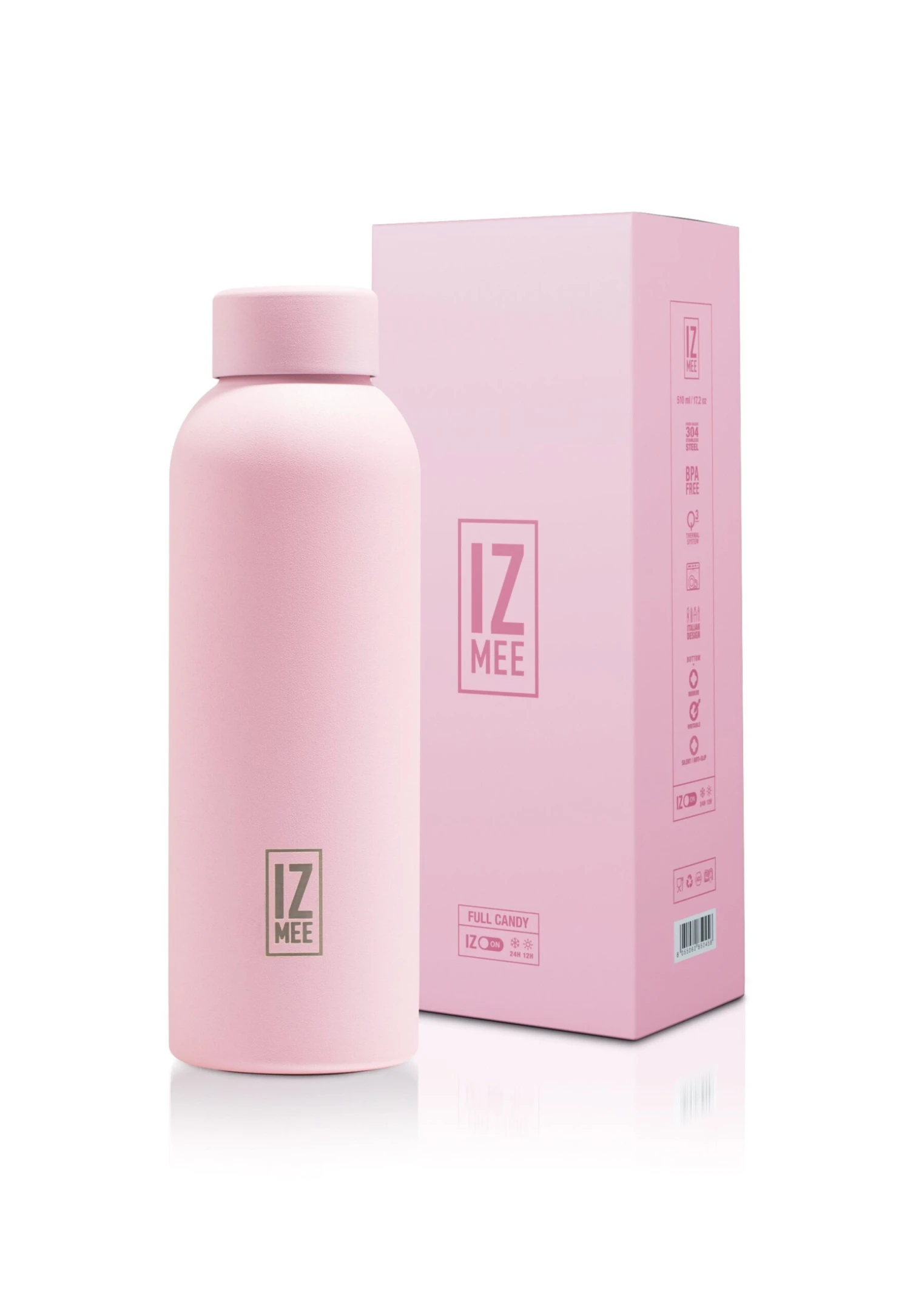 Izmee - Thermal Bottle 510 Ml - Cantimplora - Pink 6 Izmee - Thermal Bottle 510 Ml - Cantimplora - Pink - Imagen 4