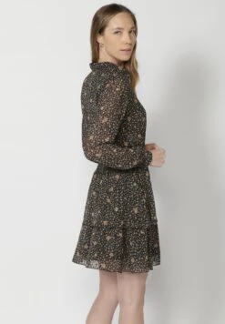 Koroshi Long Sleeve - Vestido Camisero - Black -Tienda De Moda Femenina 9d907ab8368340479b42afc919b6c5e5