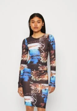 Jaded London Long Sleeve Tissue Scribble Dream Print - Camiseta De Manga Larga - Black