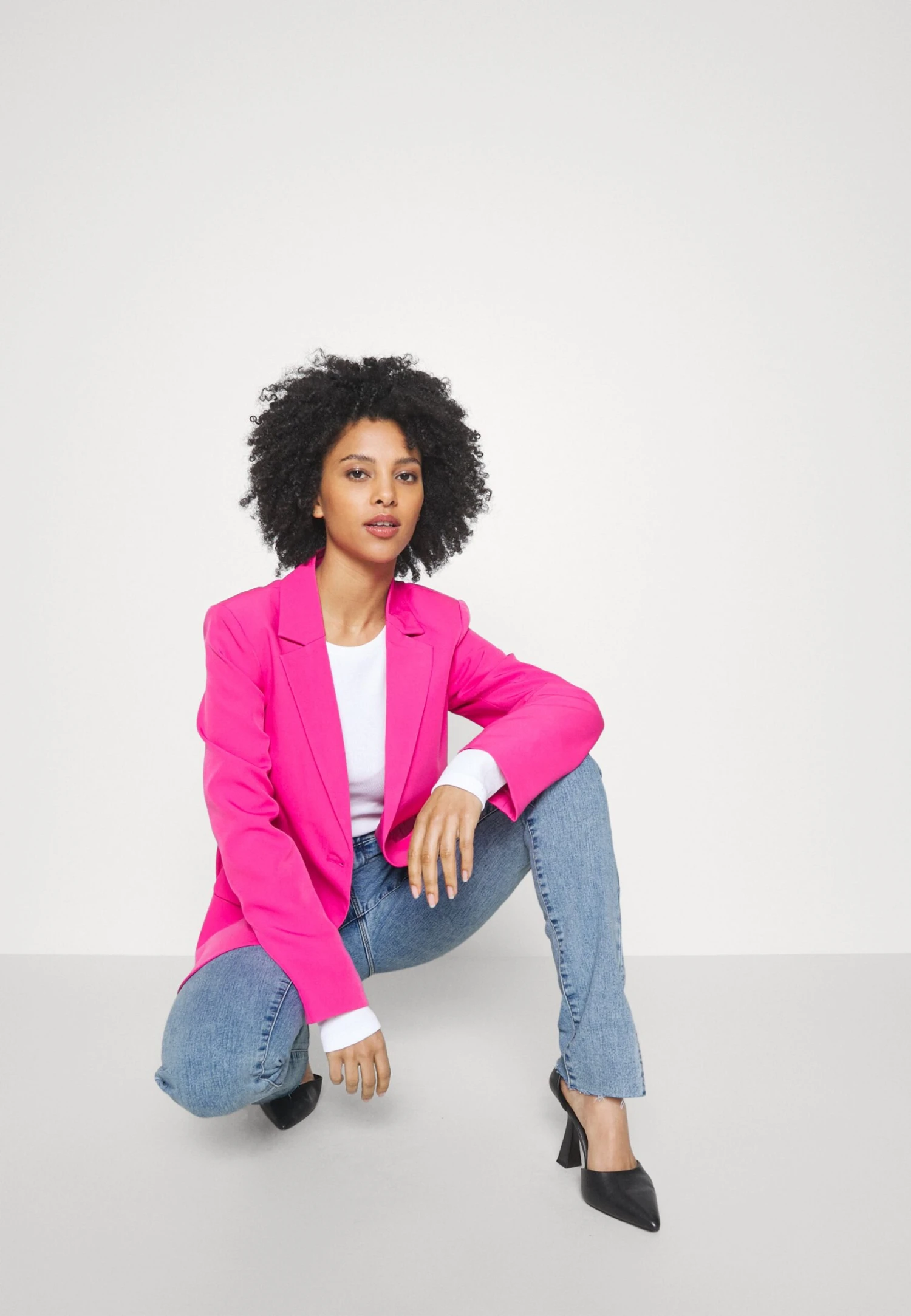 Pieces Petite Pcpeggy Slit - Vaqueros Pitillo - Light Blue Denim 6 Pieces Petite Pcpeggy Slit - Vaqueros Pitillo - Light Blue Denim - Imagen 4