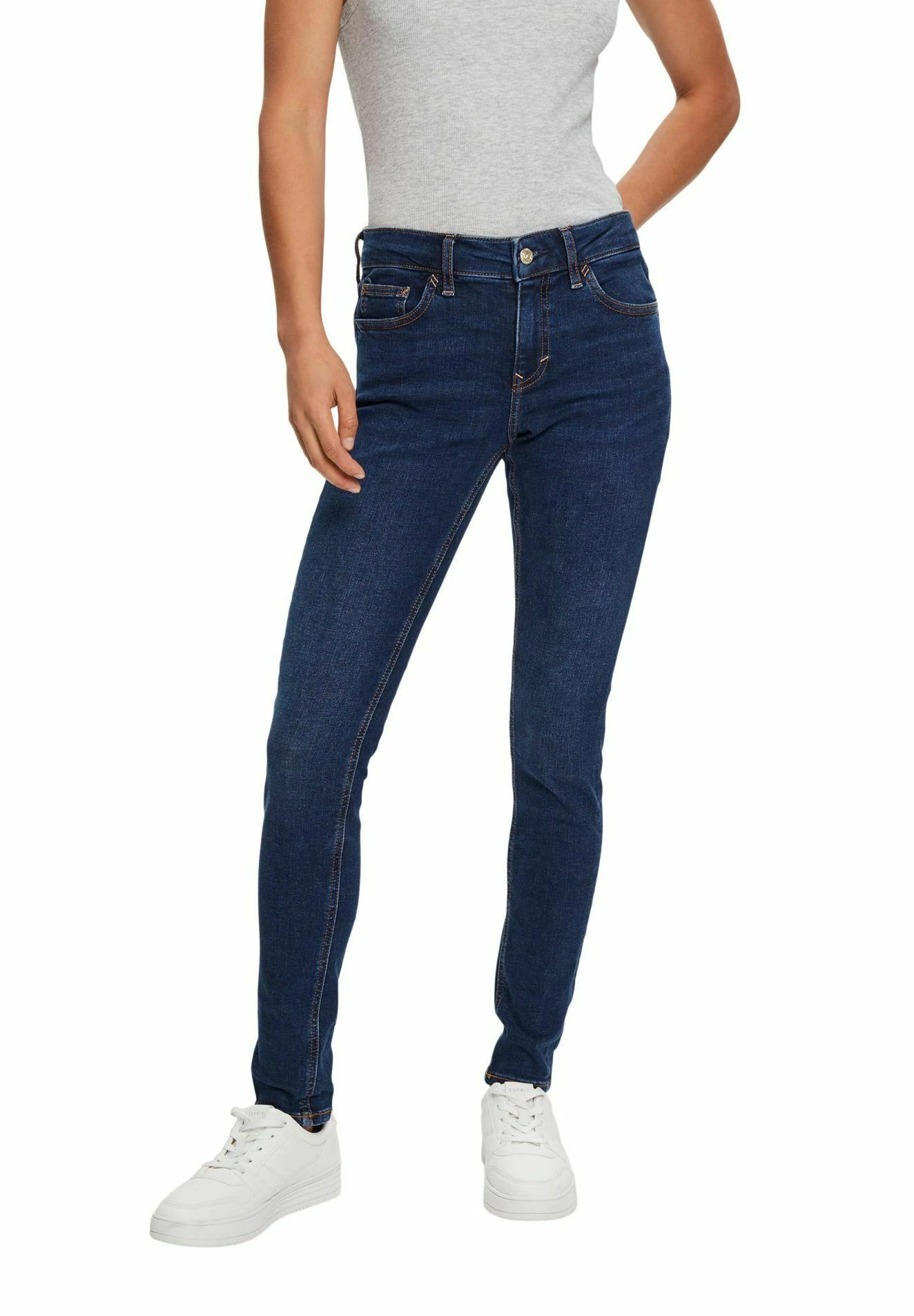 ESPRIT Vaqueros Slim Fit - Blue Dark Washed 8 ESPRIT Vaqueros Slim Fit - Blue Dark Washed - Imagen 6