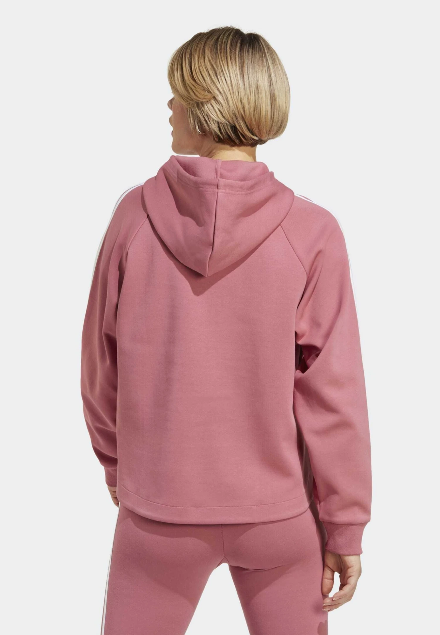 Adidas Sportswear Jersey Con Capucha - Pink Strata White 4 Adidas Sportswear Jersey Con Capucha - Pink Strata White - Imagen 2