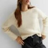 New Look Crew Neck Boxy- Jersey De Punto - Cream 2 New Look Crew Neck Boxy- Jersey De Punto - Cream -Tienda De Moda Femenina a480caa1d9444d7e906ca6da5c523021