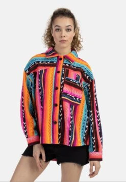 MyMO Chaqueta Fina - Mehrfarbig Neon Pink