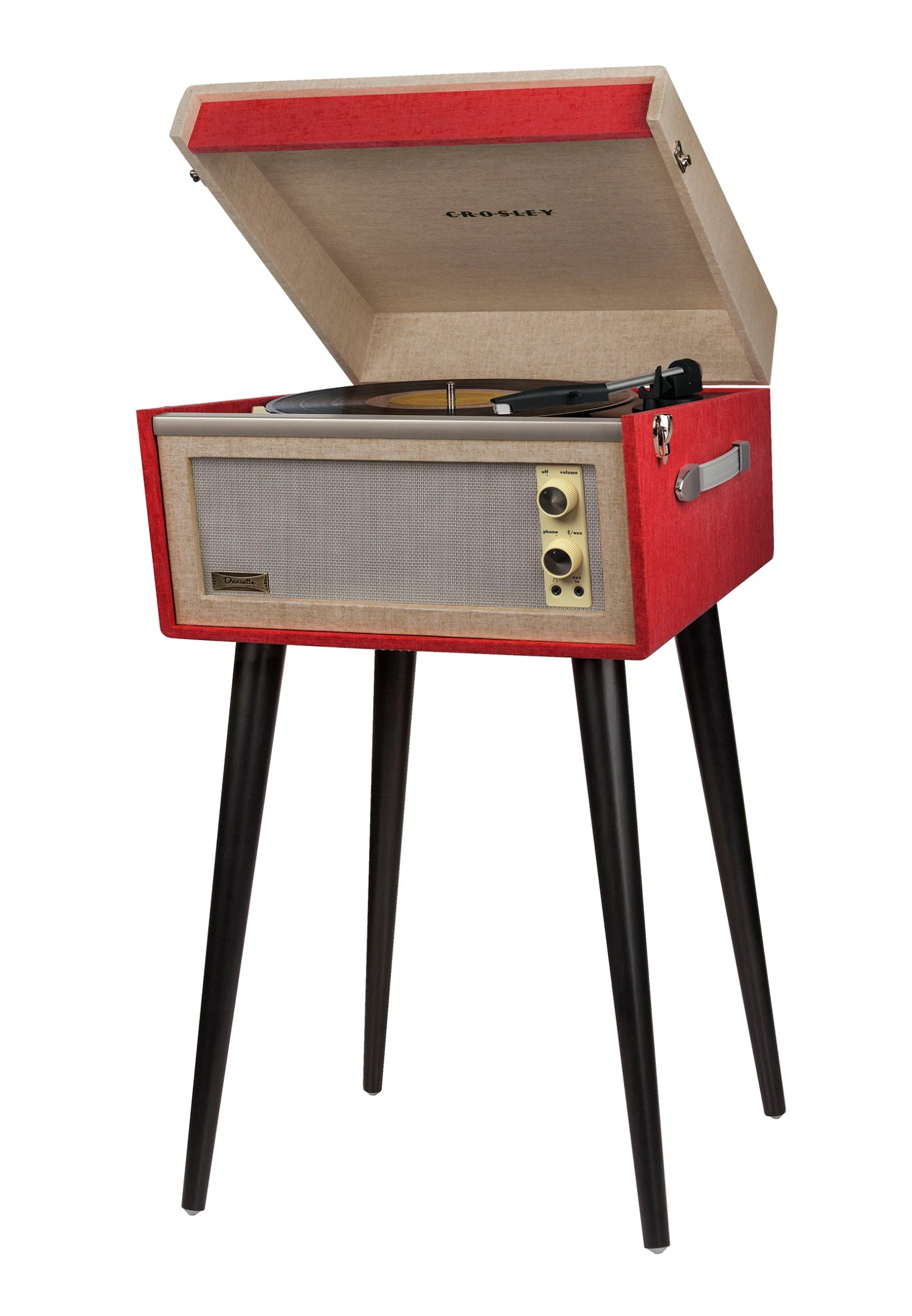 Crosley Bermuda - Tocadiscos - Rot 4 Crosley Bermuda - Tocadiscos - Rot - Imagen 2
