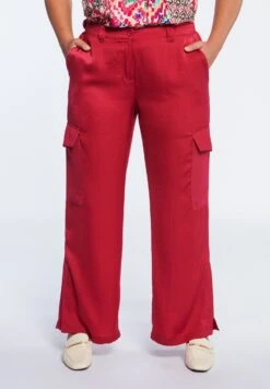 Con Tasche - Pantalones Cargo - Rosso