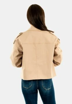 ICHI Chaqueta Fina - Beige -Tienda De Moda Femenina a9811e57c8c341cc895ab7edf101b064