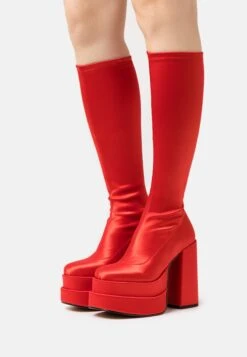 Steve Madden Cypress - Botas Con Plataforma - Red