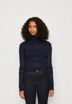 WEEKDAY Amaia Sweater - Jersey De Punto - Dark Navy Solid