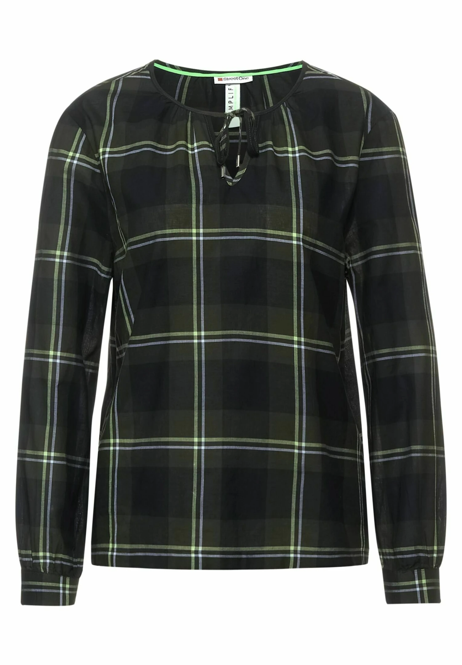 STREET ONE Mit Karomuster - Blusa - Grun 6 STREET ONE Mit Karomuster - Blusa - Grun - Imagen 4