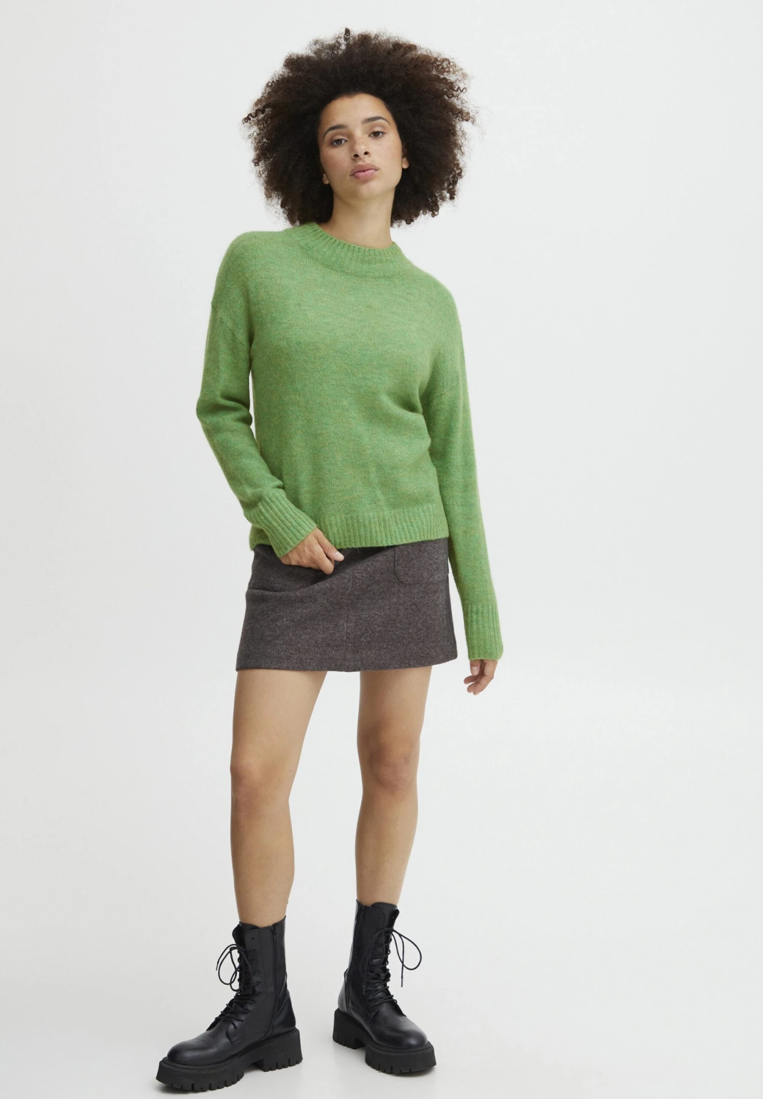 ICHI Ihkamara Ls - Jersey De Punto - Kelly Green 4 ICHI Ihkamara Ls - Jersey De Punto - Kelly Green - Imagen 2