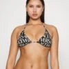 Versace Triangle- Top De Bikini - Black