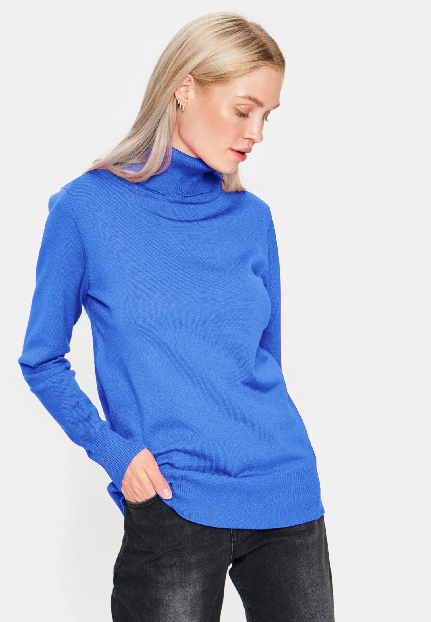 Saint Tropez Milasz Rollneck - Jersey De Punto - Surf Blue 3 Saint Tropez Milasz Rollneck - Jersey De Punto - Surf Blue