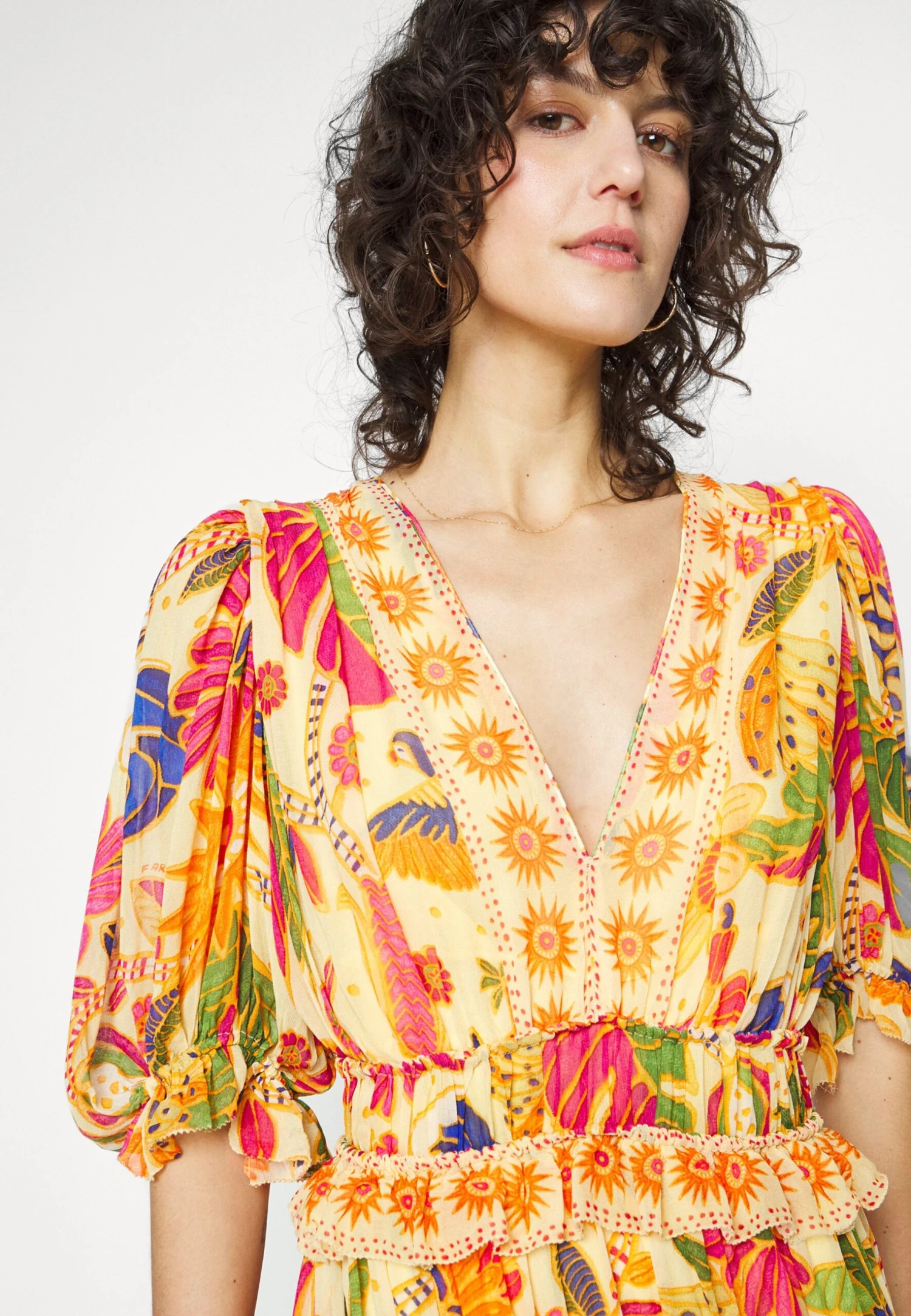 Farm Rio Rio Tapestry Dress - Vestido Largo - Rio Tapestry Yellow 10 Farm Rio Rio Tapestry Dress - Vestido Largo - Rio Tapestry Yellow - Imagen 8