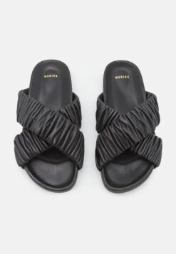 Nubikk Kathy Ruffle - Sandalias Planas - Black -Tienda De Moda Femenina bbc73d10ccdb458bb06f141fbd5e704f