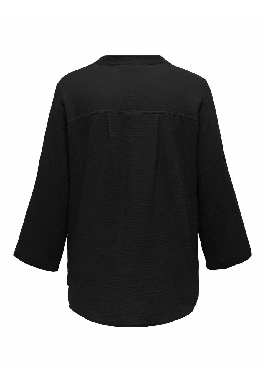ONLY CARMAKOMA Mit 3/4 Ärmeln Curvy Longline - Blusa - Black 4 ONLY CARMAKOMA Mit 3/4 Ärmeln Curvy Longline - Blusa - Black - Imagen 2
