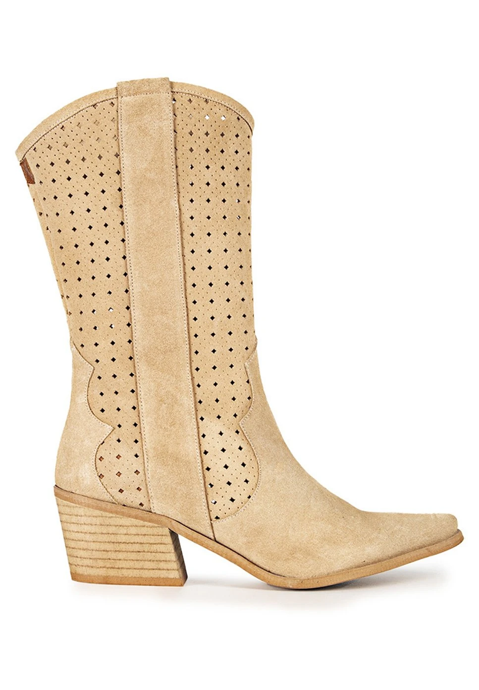 Nuria Picado Serraje- Botas Camperas - Beige 3 Nuria Picado Serraje- Botas Camperas - Beige