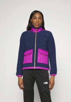 The North Face Royal Arch Jacket - Forro Polar - Summit Navy/Purple Cactus Flower/Utility Brown