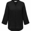 ONLY CARMAKOMA Mit 3/4 Ärmeln Curvy Longline - Blusa - Black 1 ONLY CARMAKOMA Mit 3/4 Ärmeln Curvy Longline - Blusa - Black -Tienda De Moda Femenina c2129eb15db84972b90b18226b2f3d46